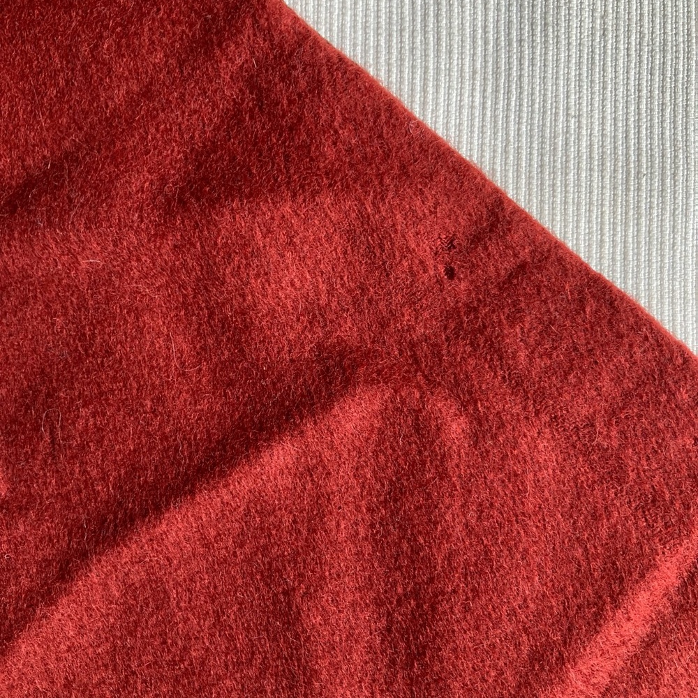 PIERRE BALMAIN Vintage Scarf in Maroon/Multicolor Paisley, VGUC - Picture 13 of 16